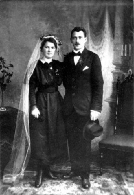 Hochzeit Gustav und Anna von Arx-Hunkeler 1907